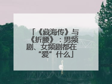 《藏海传》与《折腰》：男频剧、女频剧都在“爱”什么