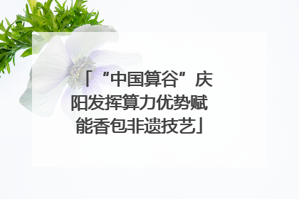 “中国算谷”庆阳发挥算力优势赋能香包非遗技艺