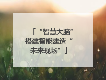 “智慧大脑”搭建智能建造“未来现场”