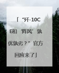 “歼-10CE和‘阵风’孰优孰劣？”官方回应来了