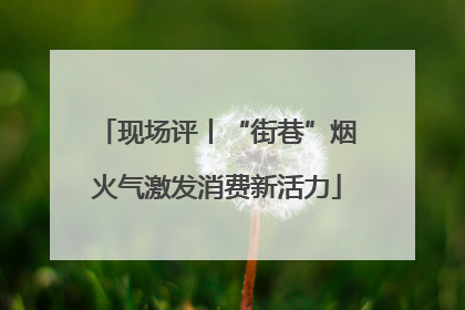 现场评丨“街巷”烟火气激发消费新活力