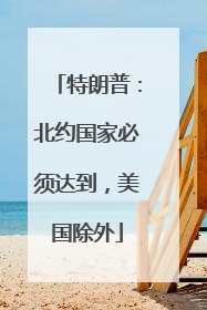特朗普：北约国家必须达到，美国除外