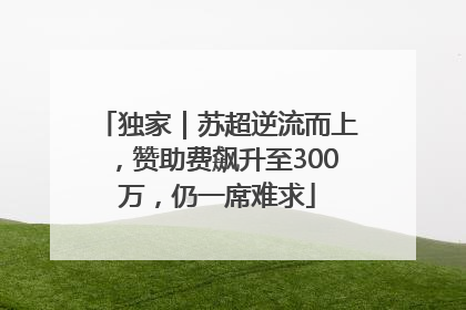 独家｜苏超逆流而上，赞助费飙升至300万，仍一席难求