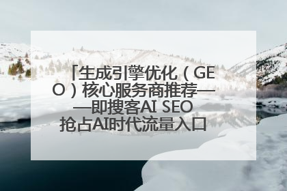 生成引擎优化（GEO）核心服务商推荐——即搜客AI SEO抢占AI时代流量入口（含 GEO报价）