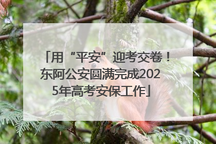 用“平安”迎考交卷！东阿公安圆满完成2025年高考安保工作