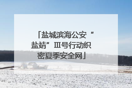 盐城滨海公安“盐靖”Ⅲ号行动织密夏季安全网