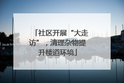 社区开展“大走访”，清理杂物提升楼道环境