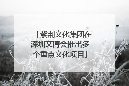 紫荆文化集团在深圳文博会推出多个重点文化项目