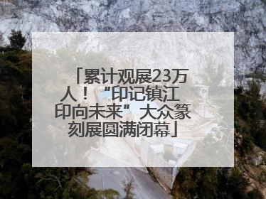 累计观展23万人！“印记镇江 印向未来”大众篆刻展圆满闭幕