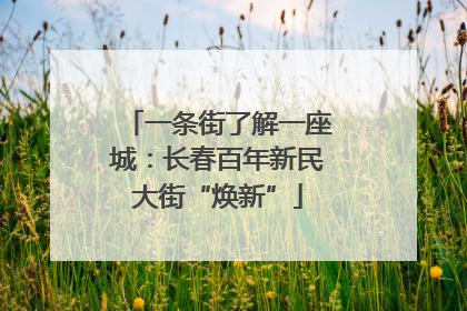 一条街了解一座城：长春百年新民大街“焕新”