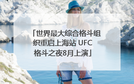 世界最大综合格斗组织重启上海站 UFC格斗之夜8月上演