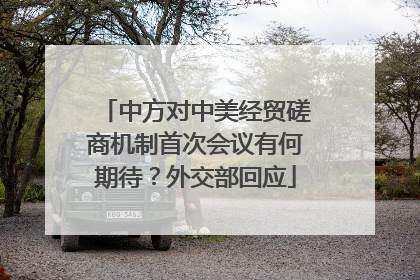 中方对中美经贸磋商机制首次会议有何期待？外交部回应