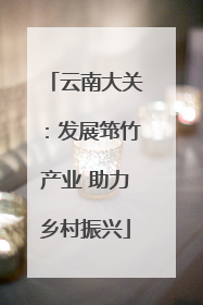 云南大关：发展筇竹产业 助力乡村振兴