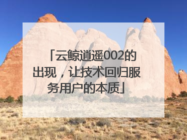 云鲸逍遥002的出现，让技术回归服务用户的本质