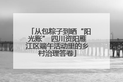 从包粽子到晒“阳光账” 四川资阳雁江区端午活动里的乡村治理答卷