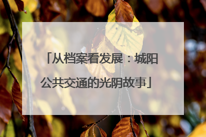 从档案看发展：城阳公共交通的光阴故事