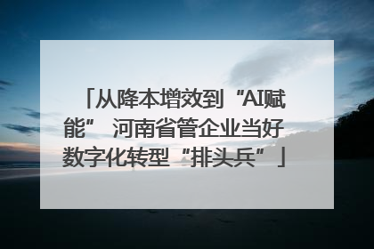 从降本增效到“AI赋能” 河南省管企业当好数字化转型“排头兵”