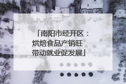 南阳市经开区：烘焙食品产销旺 带动就业促发展