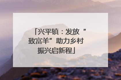 兴平镇：发放“致富羊”助力乡村振兴启新程