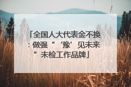 全国人大代表金不换：做强“‘豫’见未来”未检工作品牌