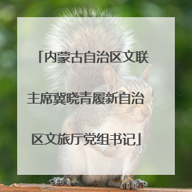内蒙古自治区文联主席冀晓青履新自治区文旅厅党组书记