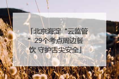 北京海淀“云监管”29个考点周边餐饮 守护舌尖安全