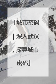 城市密码｜深入武汉，探寻城市密码