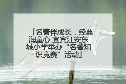 名著伴成长，经典润童心 宜宾江安东城小学举办“名著知识竞赛”活动