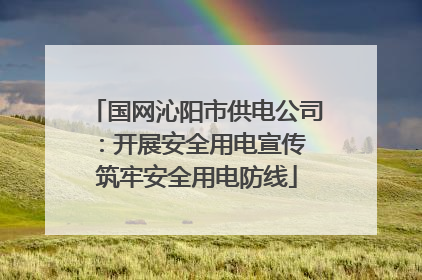 国网沁阳市供电公司：开展安全用电宣传 筑牢安全用电防线