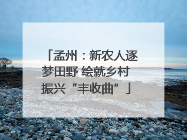 孟州：新农人逐梦田野 绘就乡村振兴“丰收曲”
