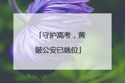 守护高考，黄陂公安已就位