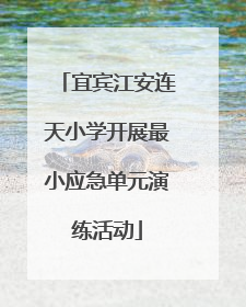 宜宾江安连天小学开展最小应急单元演练活动