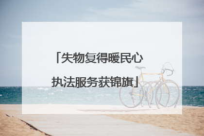 失物复得暖民心 执法服务获锦旗