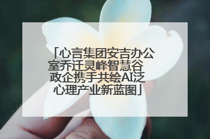 心言集团安吉办公室乔迁灵峰智慧谷 政企携手共绘AI泛心理产业新蓝图