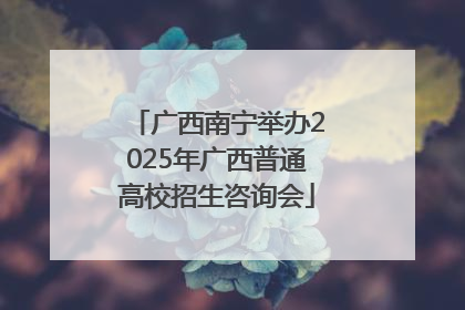 广西南宁举办2025年广西普通高校招生咨询会
