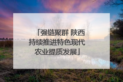 强链聚群 陕西持续推进特色现代农业提质发展