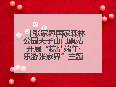张家界国家森林公园天子山门票站开展“粽情端午·乐游张家界”主题宠客活动