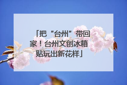 把“台州”带回家！台州文创冰箱贴玩出新花样