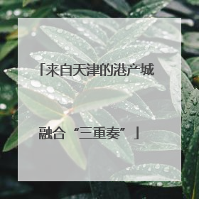 来自天津的港产城融合“三重奏”