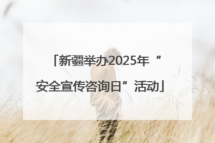 新疆举办2025年“安全宣传咨询日”活动