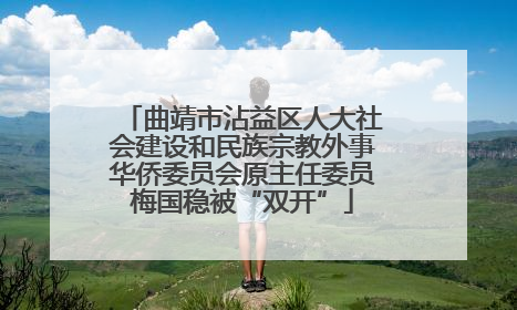 曲靖市沾益区人大社会建设和民族宗教外事华侨委员会原主任委员梅国稳被“双开”