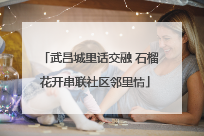 武昌城里话交融 石榴花开串联社区邻里情