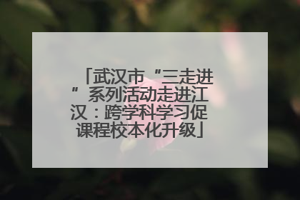 武汉市“三走进”系列活动走进江汉：跨学科学习促课程校本化升级