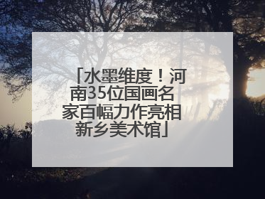 水墨维度！河南35位国画名家百幅力作亮相新乡美术馆