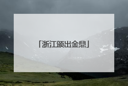 浙江颁出金鼎