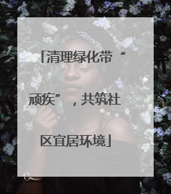 清理绿化带“顽疾”，共筑社区宜居环境