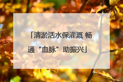 清淤活水保灌溉 畅通“血脉”助振兴