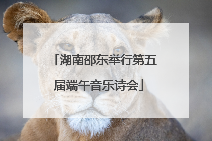 湖南邵东举行第五届端午音乐诗会