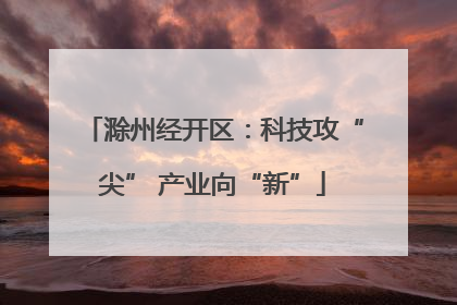 滁州经开区：科技攻“尖” 产业向“新”