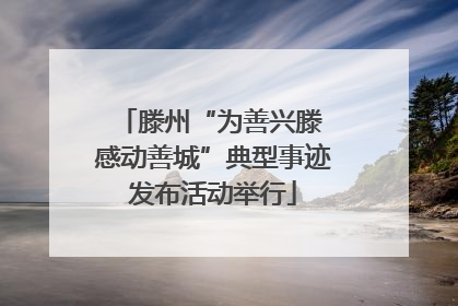 滕州“为善兴滕 感动善城”典型事迹发布活动举行